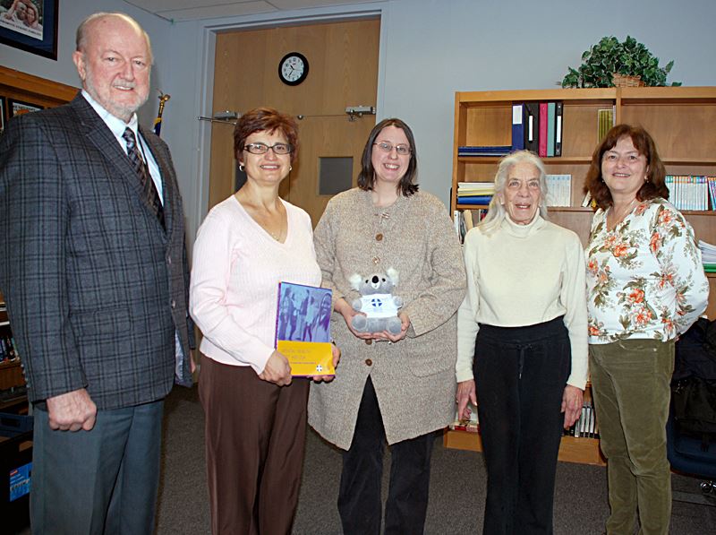 Foundation members present funds for Youth Mental Health Program.