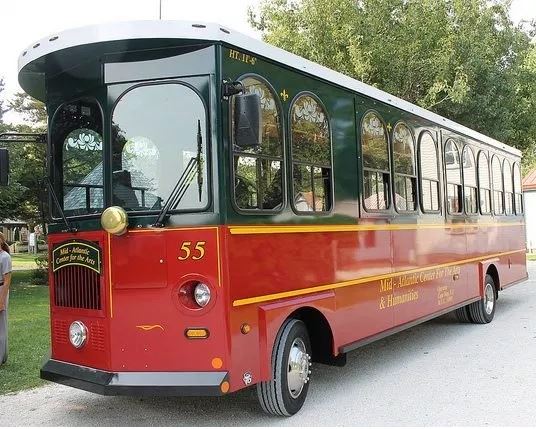 Trolley for Historic Tour of Cape May, NJ