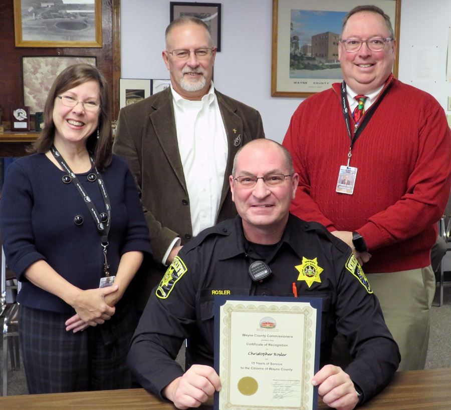 Chris Rosler, Sheriff, 15 years