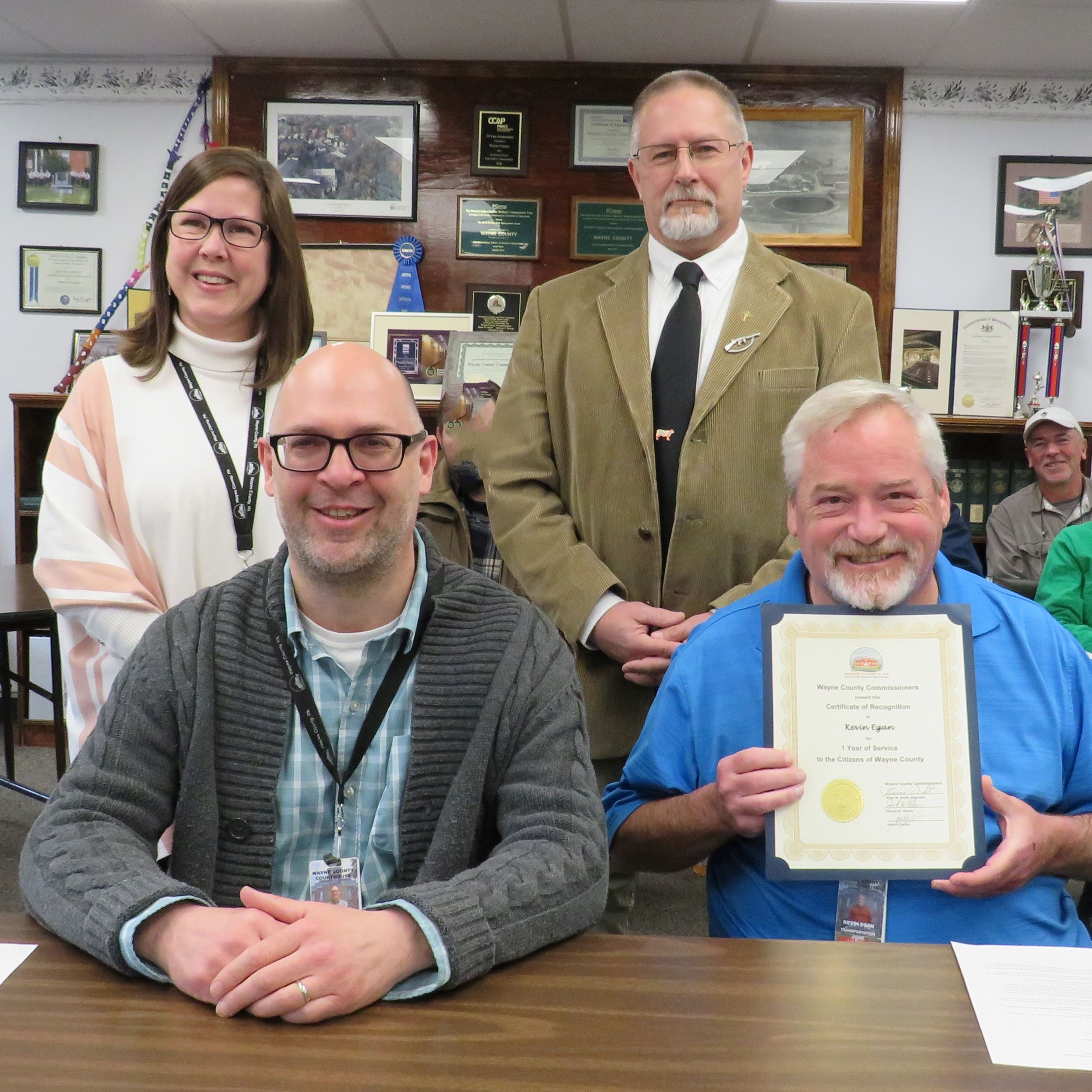 Kevin Egan, Transportation, 1 year