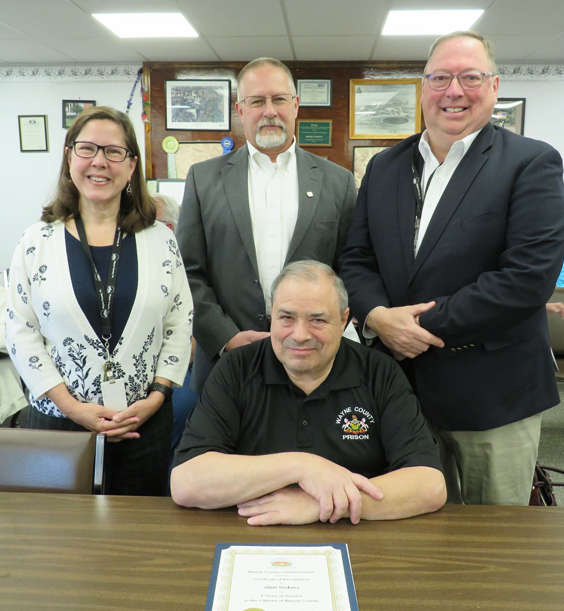 Glenn Vickery, Corrections, 5 years