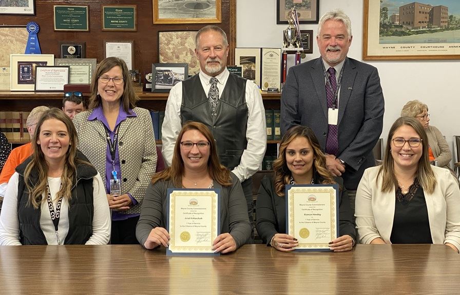 Ariel Hoherchak and Bianca Mendez, CYS, 1 year