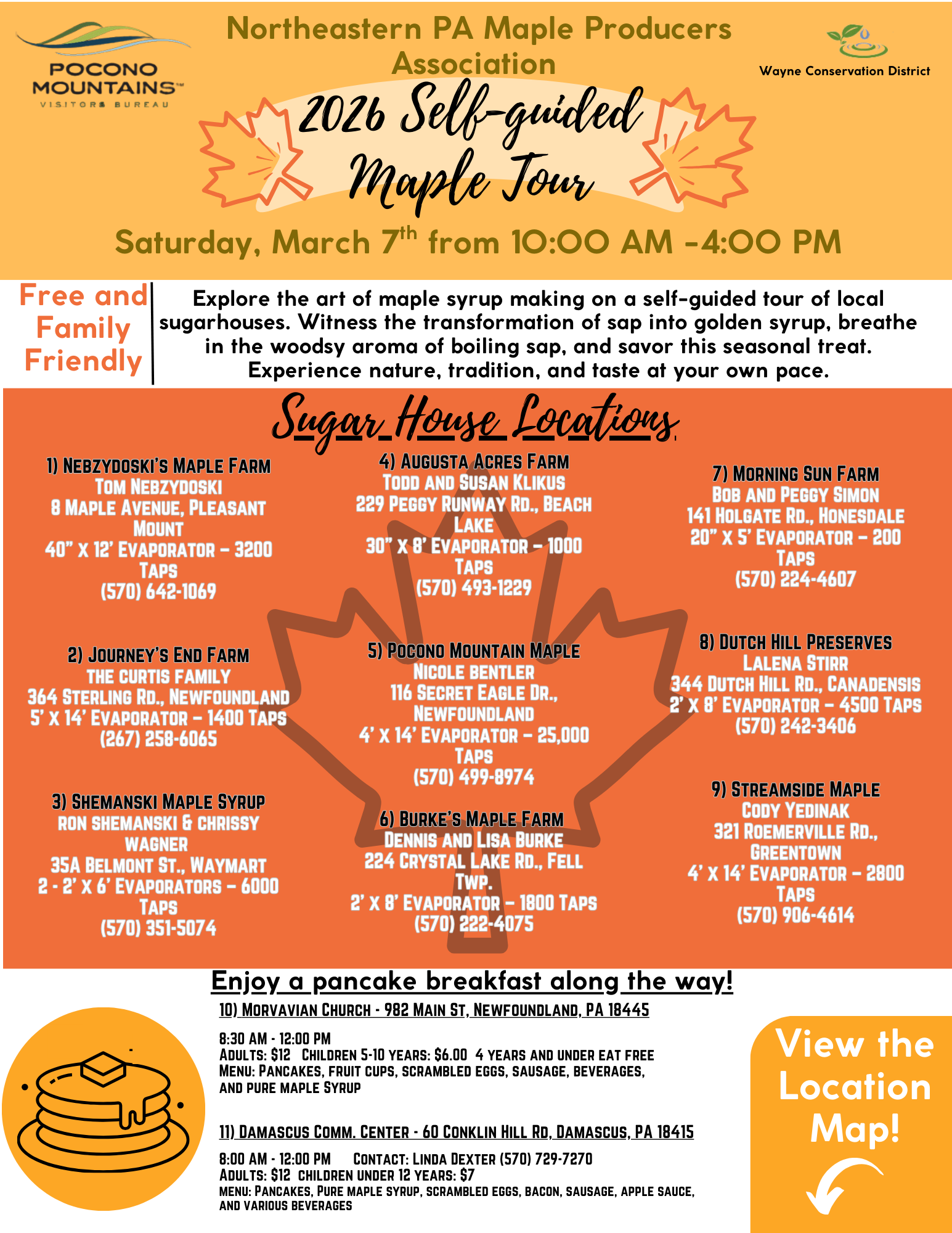 2026 Self Guided Maple Tour