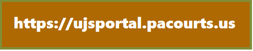 A rectangle button that links to the Unified Judicial System Portal. Opens in new window